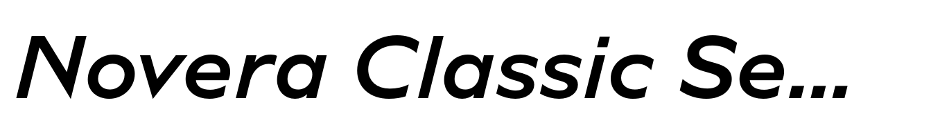Novera Classic Semi Bold Italic